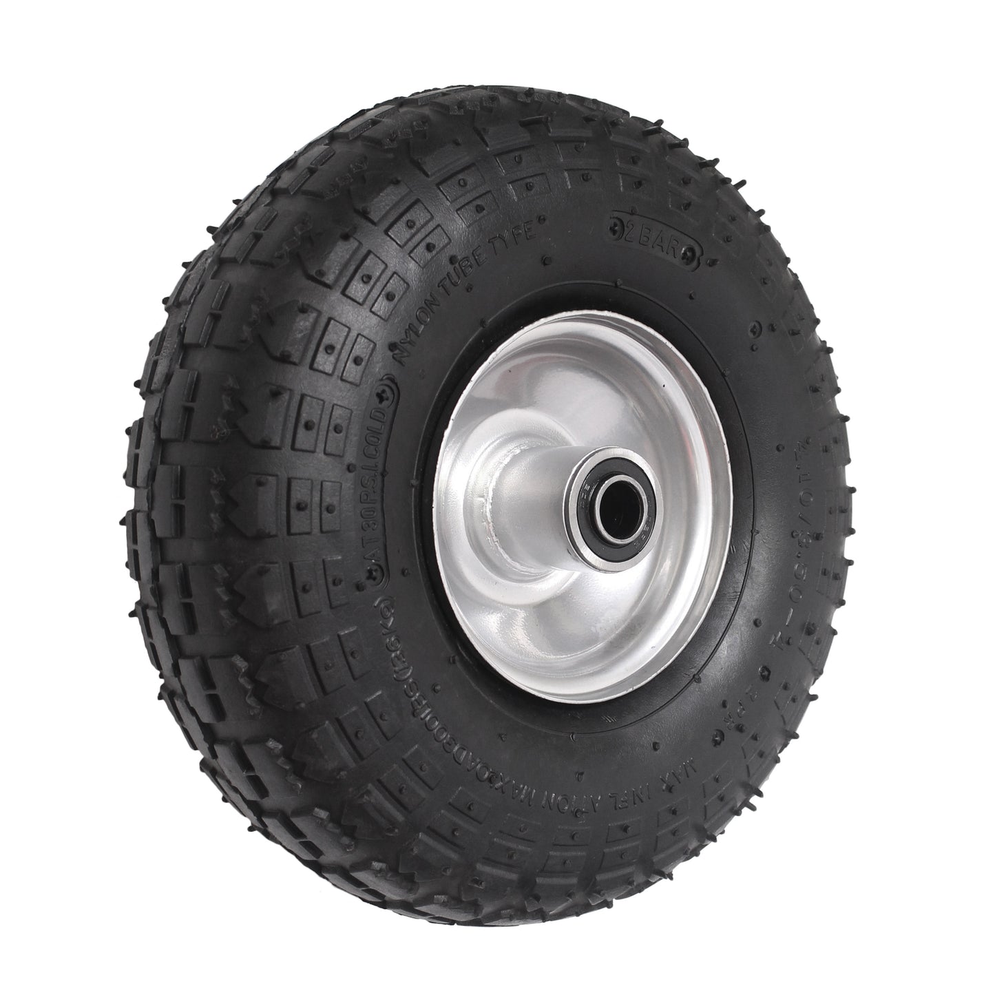 Product Pro 4.10/3.50-4 steel rim replacement wheel wheelbarrow sack truck trolley with pneumatic tire