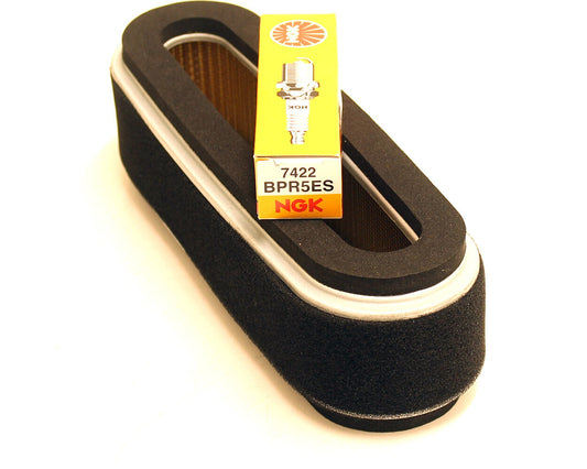 Honda GXV160 Service Kit Air Filter NGK BPR5ES Plug 600ml Oil & Cloth