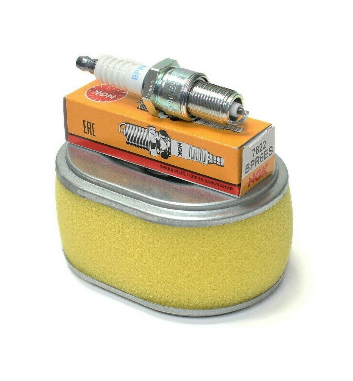 Air filter replaces 17210-ZE0-822 and BPR6ES spark plug for GX110 GX120