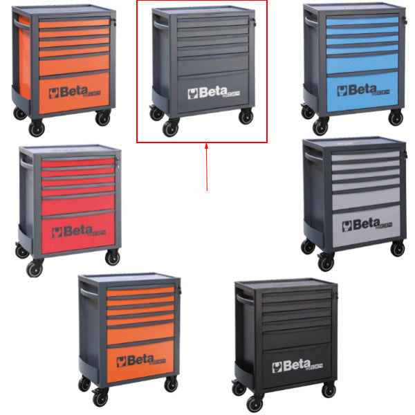 Beta Tools Mini 6 Drawer Roller Cab - Grey - RSC24/6-A - 024004067