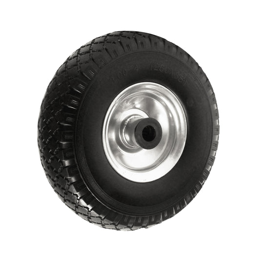 10" PU Wheel 3.00-4 Puncture Proof Steel Rim 20mm Bore Sack Barrow Trolley Wagon