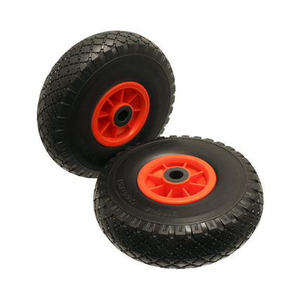 10" Wheel 3.00-4 PU Foam Puncture Proof Sack Trolley Jockey Wagon 20mm Axle Bore