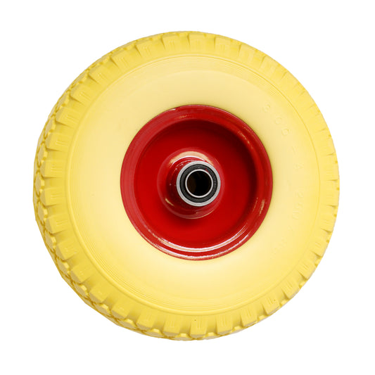 10" PU Wheel 3.00-4 Puncture Proof Steel Rim 20mm Bore Sack Barrow Trolley Wagon