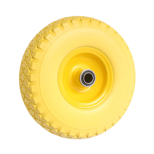 10" PU Wheel 3.00-4 Puncture Proof Steel Rim 16mm Bore Sack Barrow Trolley Wagon