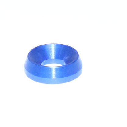 M8 Aluminium Countersunk Washer Anodised Blue Gold or Red 18mm Diameter 5mm Thick Available in Packs of 10 50 or 100 All Colours Finishing Cup Washers