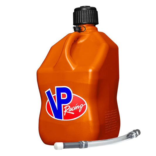 VP Racing Fuel Can with Filler Hose Motorsports Jerrycan 5.5 Gal 20 litre Orange