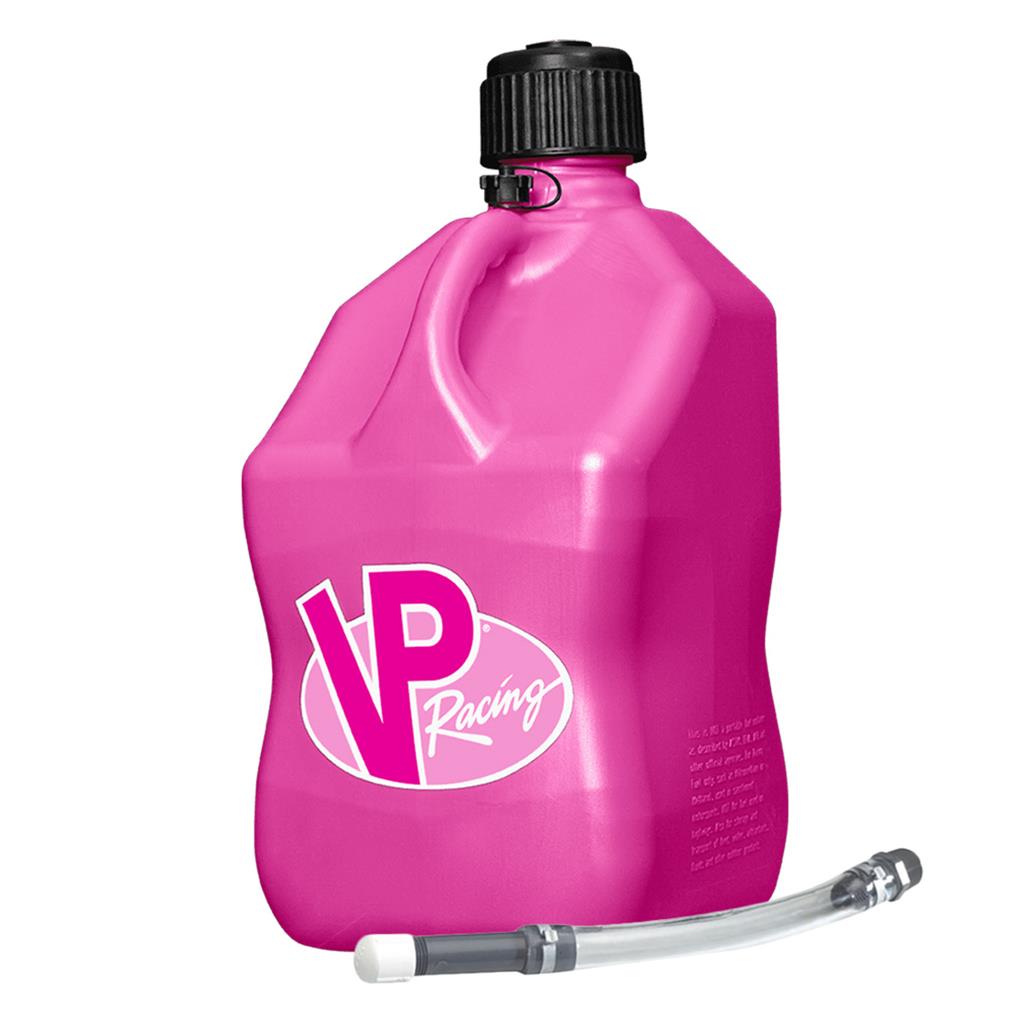 VP Racing Fuel Can with Filler Hose Motorsports Jerrycan 5.5 Gal 20 litre Pink