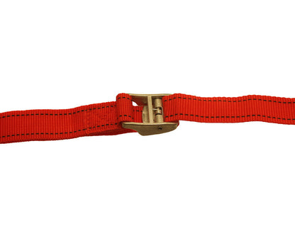 Nylon Tie down Strap Hook Luggage Warehouse Trolley Metal Buckle 25mm x 800mm