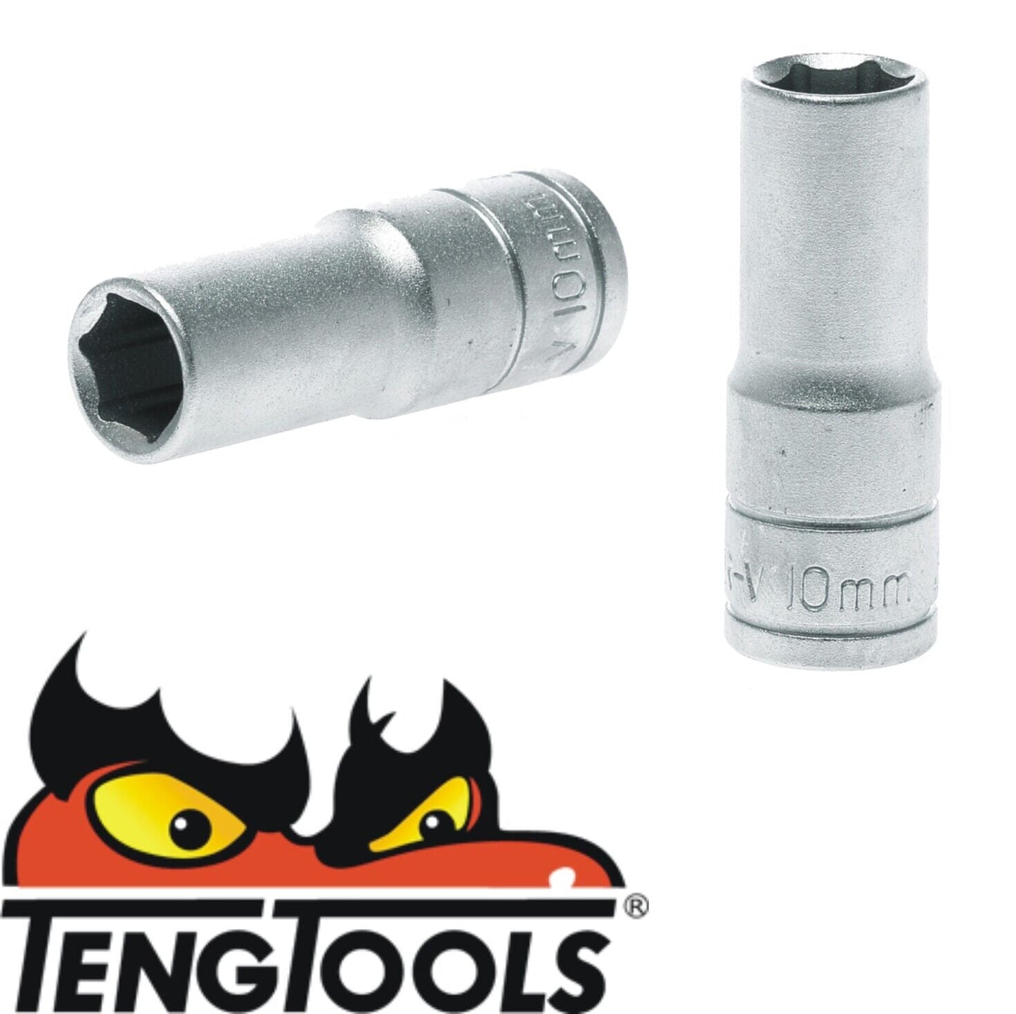 Teng Tools 10mm Deep Socket 6 Point 3/8" Drive M380610-C