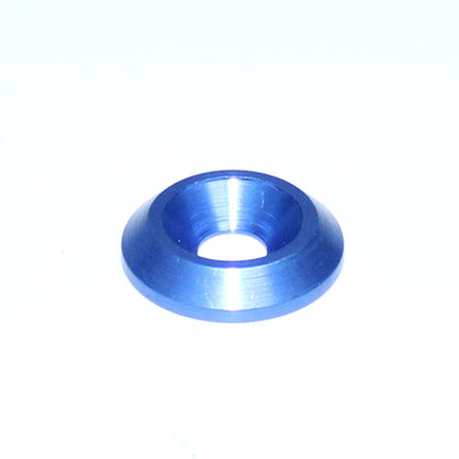 M6 Aluminium Countersunk Washer Anodised Black Blue Gold Red or Natural Finish