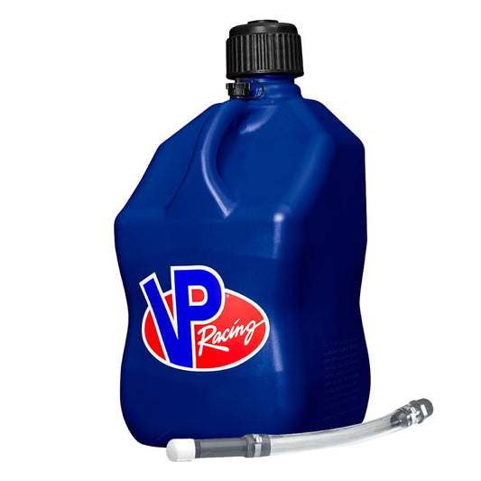 VP Racing Fuel Can with Filler Hose Motorsports Jerrycan 5.5 Gal 20 litre Blue