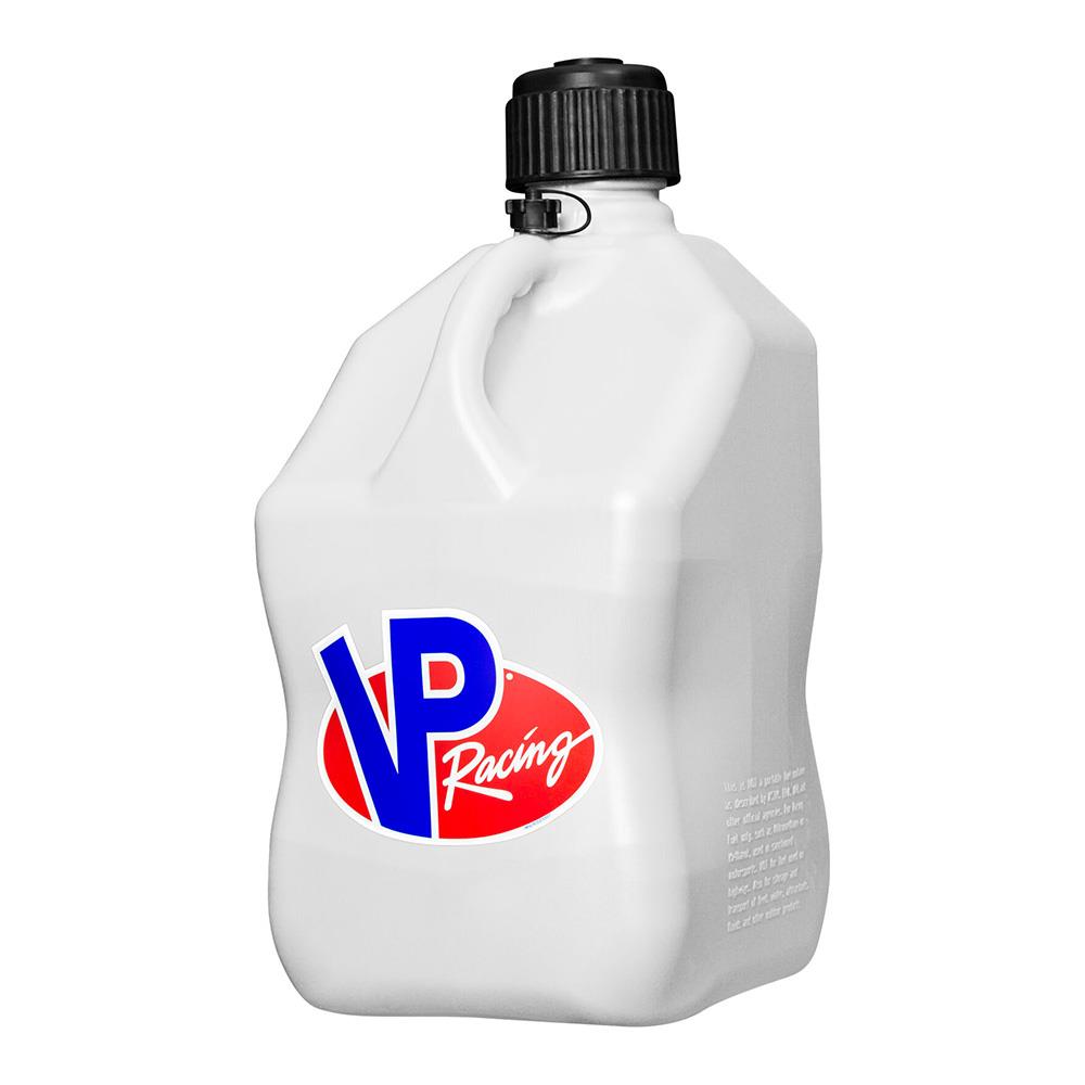 VP Racing Fuel Can with Filler Hose Motorsports Jerrycan 5.5 Gal 20 litre White