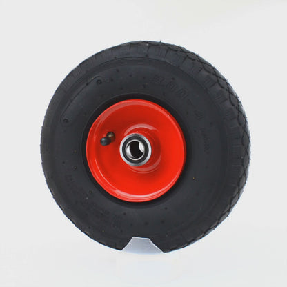 10" Wheel 3.00-4 Pneumatic Steel Sack Trolley Jockey Wheel 20mm Bore 70mm Wide