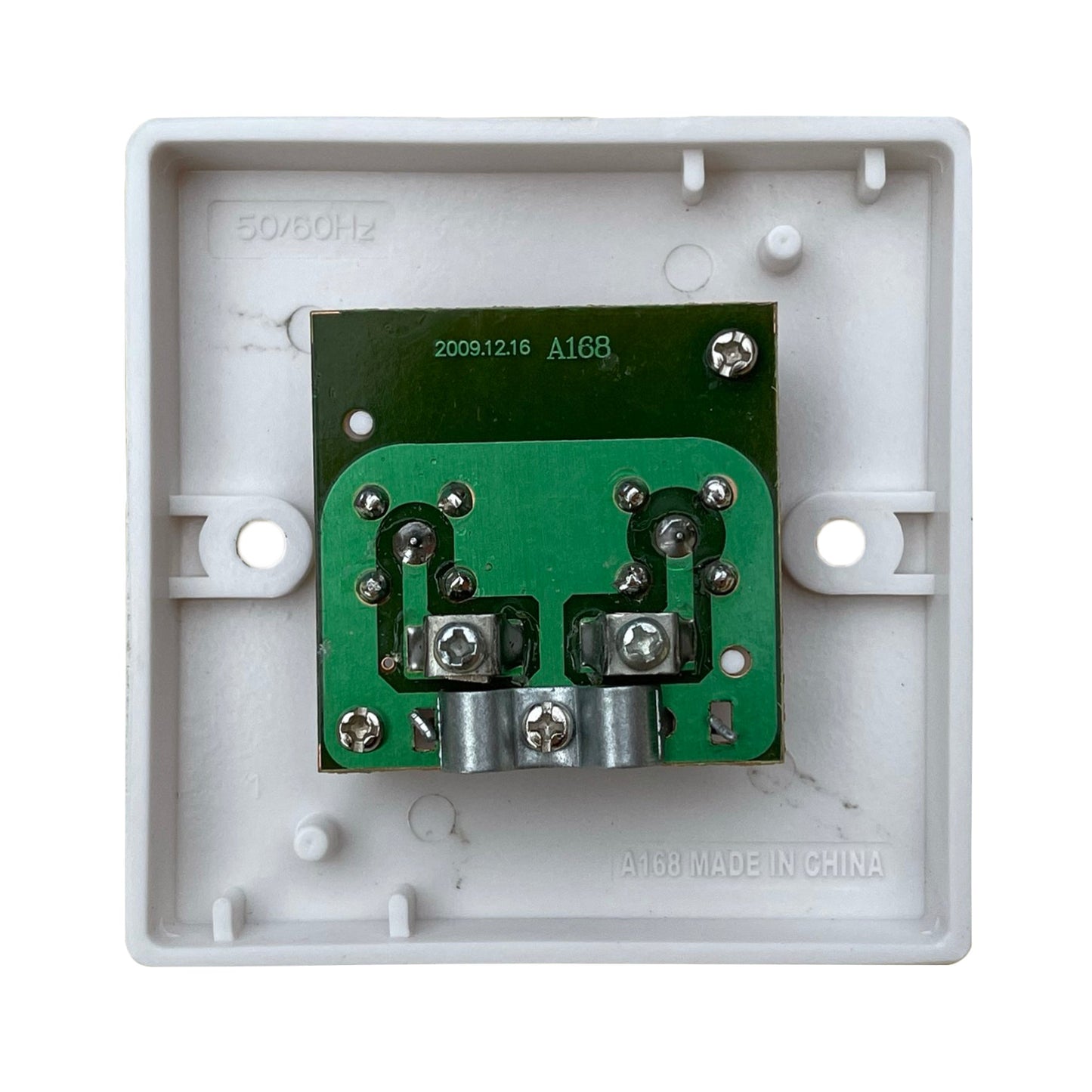 A box of 10, Two Gang Satellite F Type Output Faceplate in White to BS3041