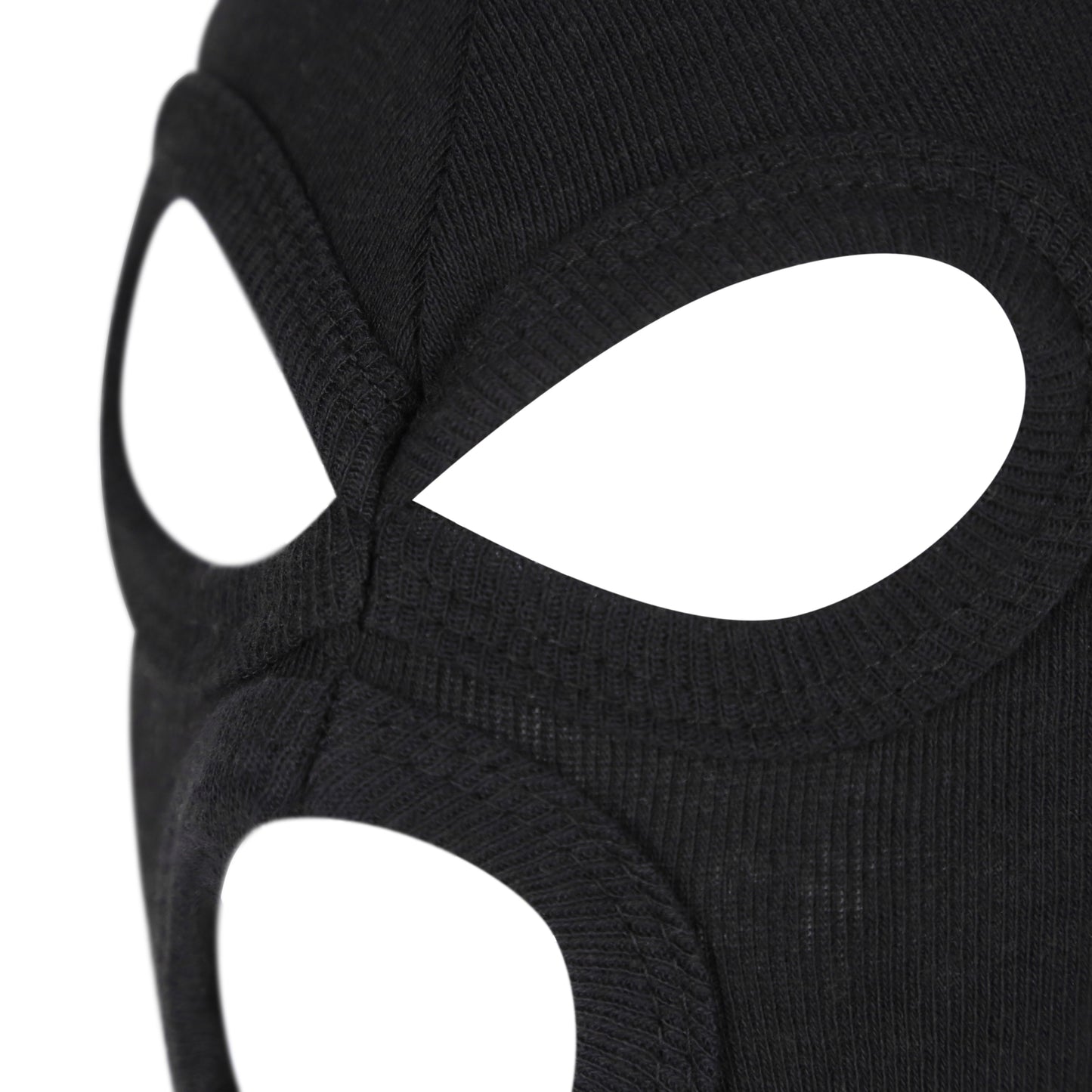 Black Balaclava - One Size - 3 Hole 100% Cotton - Washable - SAS Army Style for Skiing, Paintball, Cycling, Quad Bike, Fancy Dress