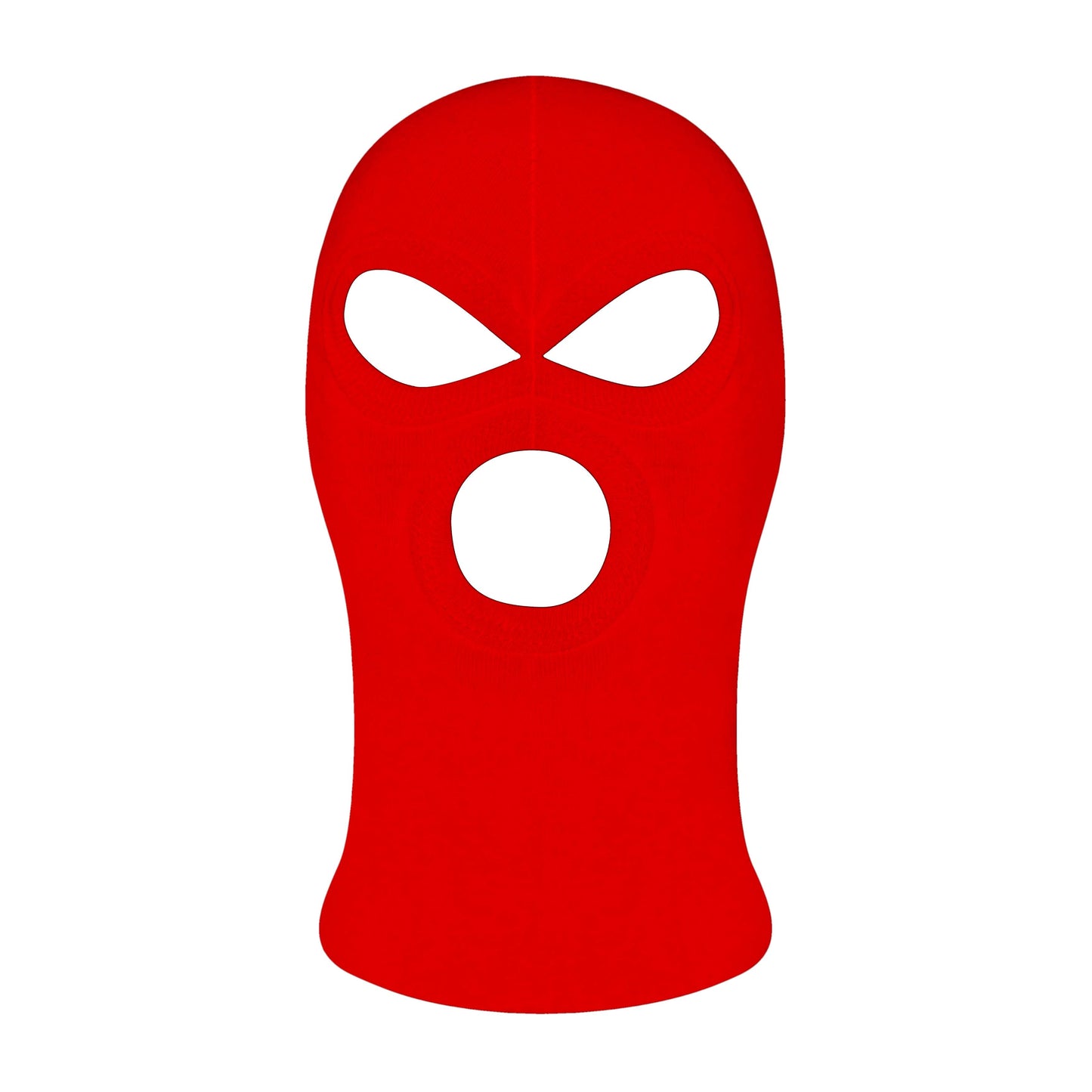 3 Pack Red Balaclava - One Size - 3 Hole 100% Cotton - Washable - SAS Army Style for Skiing, Paintball, Cycling, Quad Bike, Fancy Dress