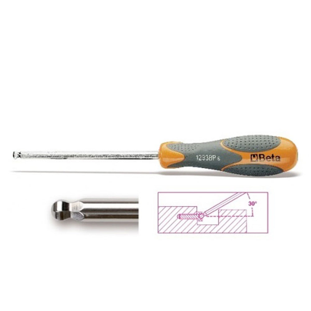 Beta Tools 3mm Ball Head Hexagon driver Screwdriver - 1293BP 3 - 012930503