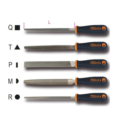 Beta Tools Second Half Round File 8 / 200mm - 1719BMA8/R - 017190060