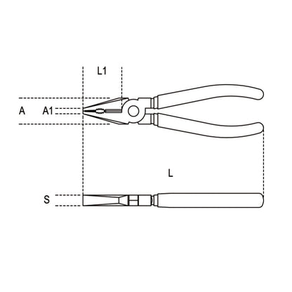 Beta Tools 180mm Combination Pliers Chrome Plated - 1150BM 180 - 011500148