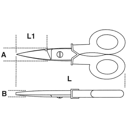 Beta Tools Electricians Scissors Graduated Milling Profiles 1128BSX - 011280061