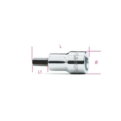 Beta Tools 3/8 Drive Socket with 5mm Allen Key 910PE 9100494 - 910PE 5 - 009100494