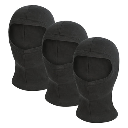 BULK PACK Balaclava - One Size - 1 Hole 100% Cotton - Washable - SAS Army Style for Skiing, Paintball, Cycling, Quad Bike, Karting