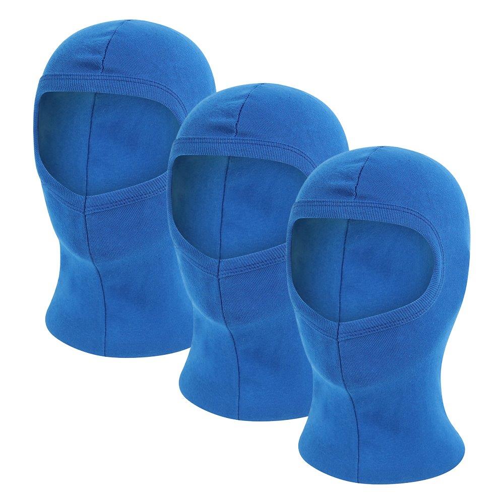 BULK PACK Balaclava - One Size - 1 Hole 100% Cotton - Washable - SAS Army Style for Skiing, Paintball, Cycling, Quad Bike, Karting