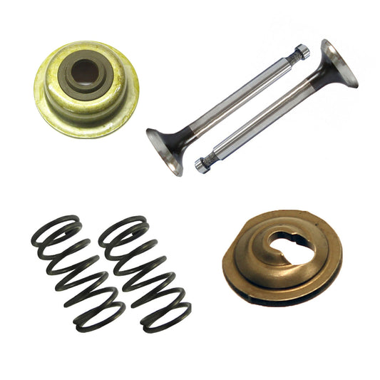 Honda Compatible GX120 Service Kit- Inlet, Exhaust Valves, Valve Collets, Stem Seal, Valve Spring Replacement Set