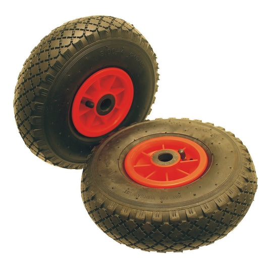 2 x 10" Wheels 3.00-4 (260 x 85) Pneumatic Sack Trolley Jockey Wagon 20mm Bore-5056020126836-EY138-Product Pro-Wheels Tubes Tyres