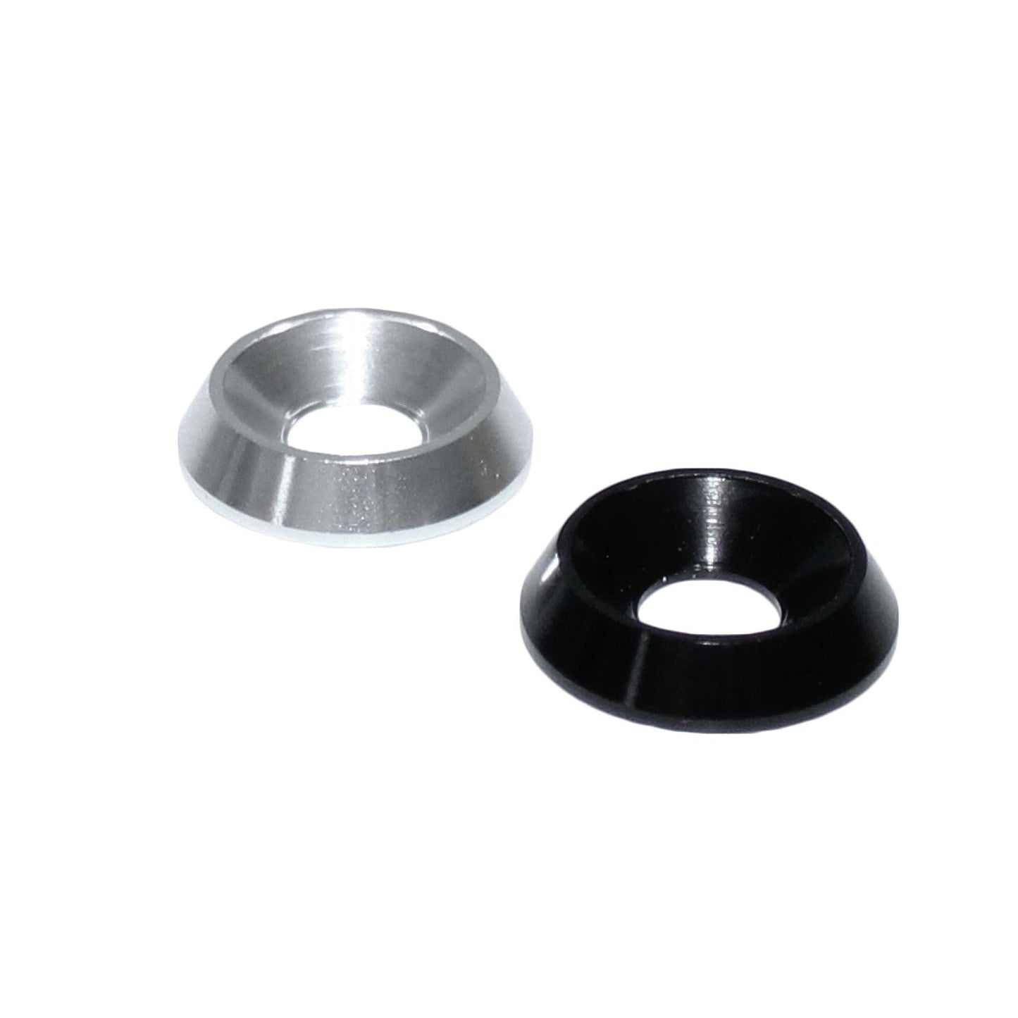 M8 Aluminium Countersunk 22mm Washer Anodised Black or Natural Finish