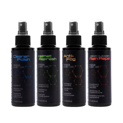 Molecule Helmet Care Cleaner Polish Anti Fog Rain Repel Spray Refresh Deodoriser