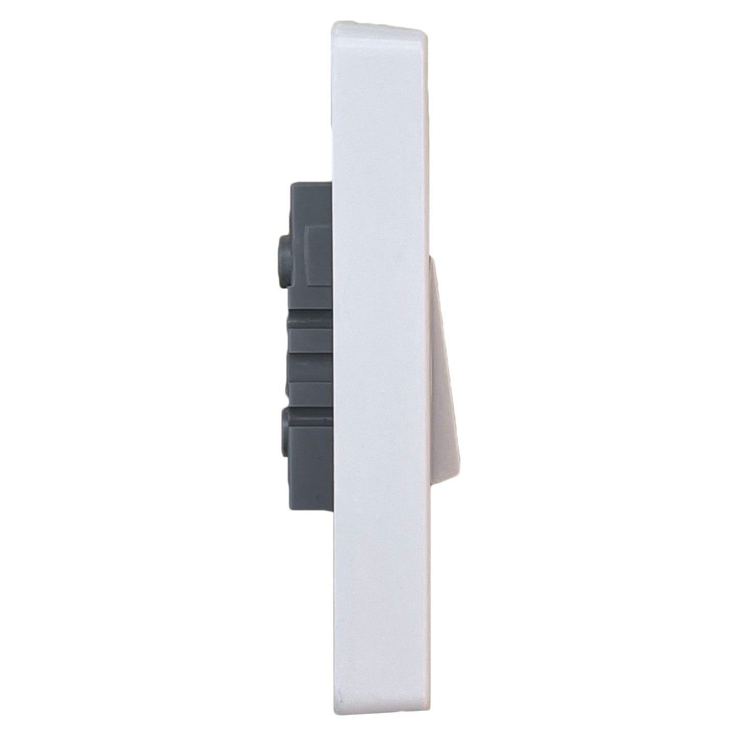 A Box of 10, 2 Gang 2 Way Light Switch Plate Faceplates 10 Amp 10A White