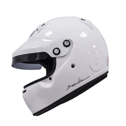 Arai Crash Helmet White with Peak (M6) Spoiler Kit SA2010 Size Small Motorsports