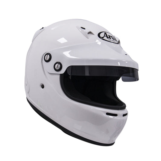 Arai Crash Helmet White with Peak (M6) Spoiler Kit SA2010 Size Small Motorsports