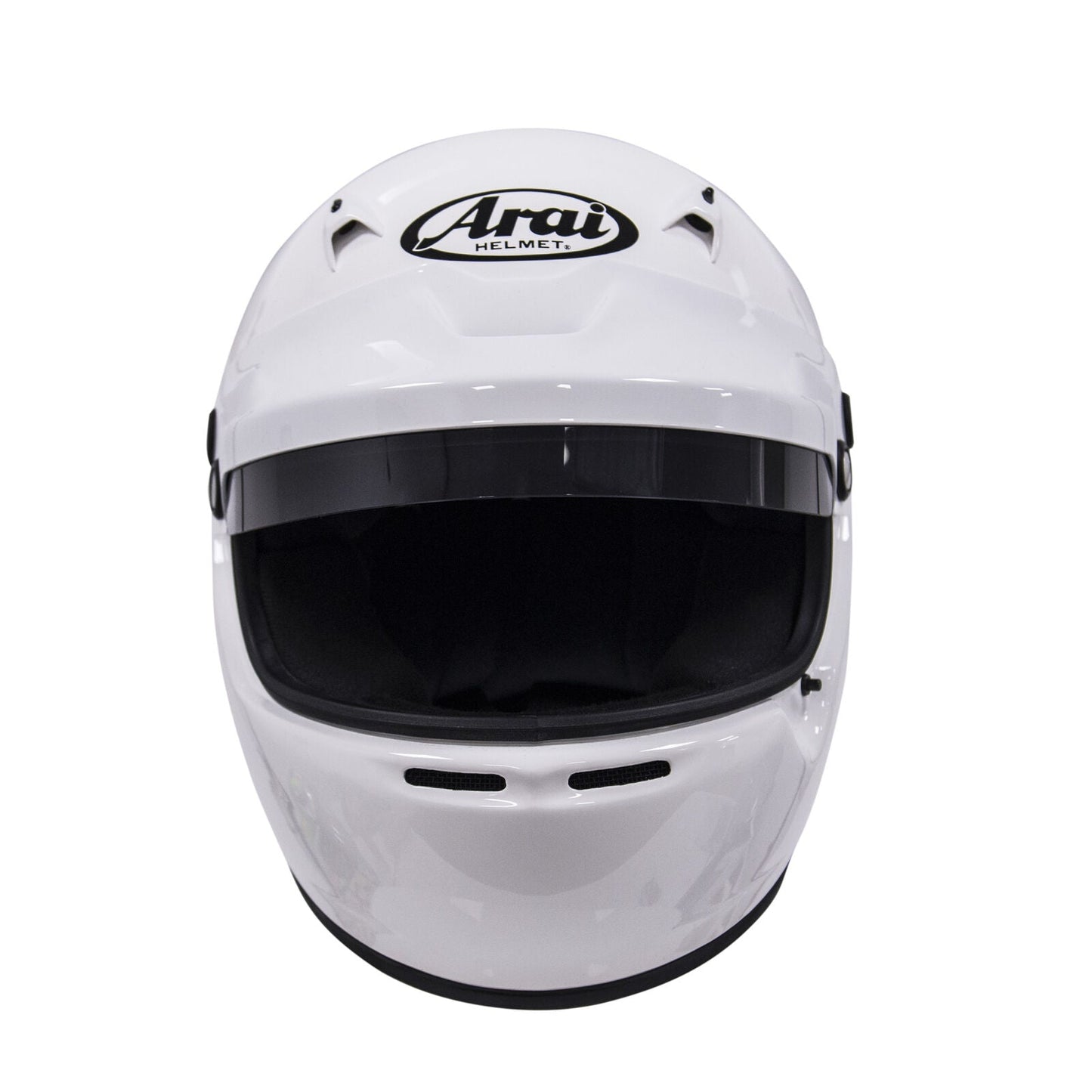 Arai Crash Helmet White with Peak (M6) Spoiler Kit SA2010 Size Small Motorsports