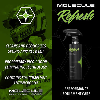 Molecule Sports Wash Kit Liquid Detergent Refresh Clothing Equipment Deodoriser