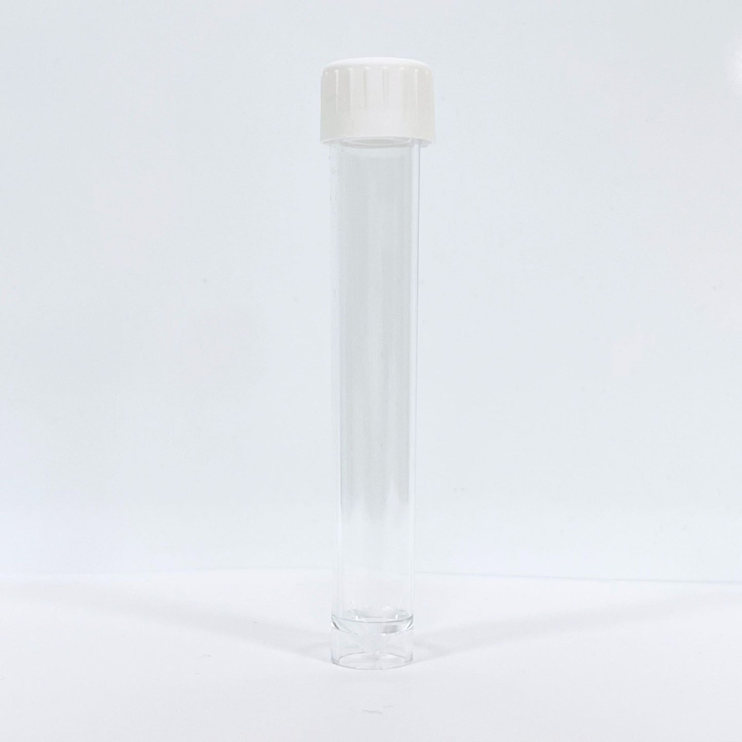 Test Tubes Blue or White Cap Lid Transparent Plastic 5ml 7ml Food Grade Arts Crafts Glitter Spices Polystyrene polypropylene 86mm high 14mm diameter