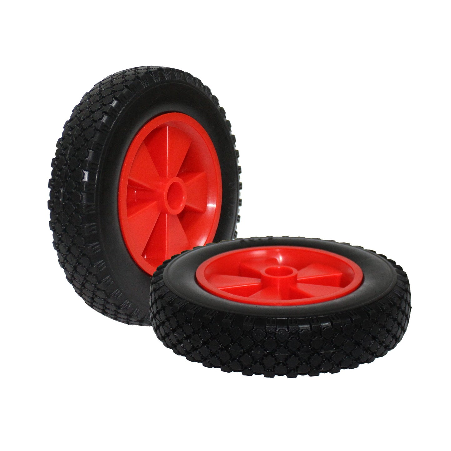 6" Inch Plastic Wheel 1.25-4.00 Foam Puncture Proof 16mm Bore Trolleys Carts