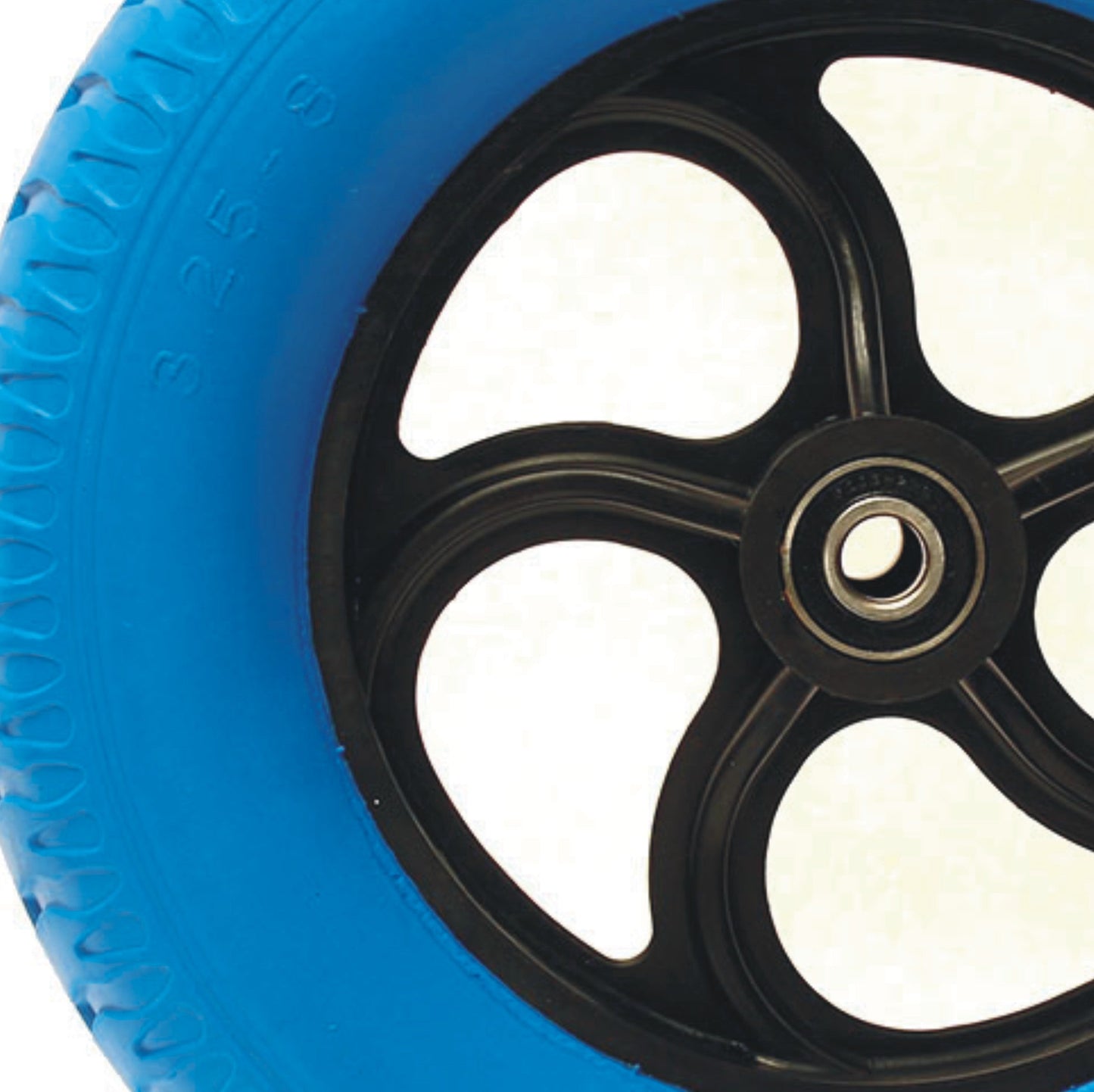 14" Puncture Proof Blue Wheel Size 3.25-8 16mm Axle Bore Heavy Duty Wheelbarrow