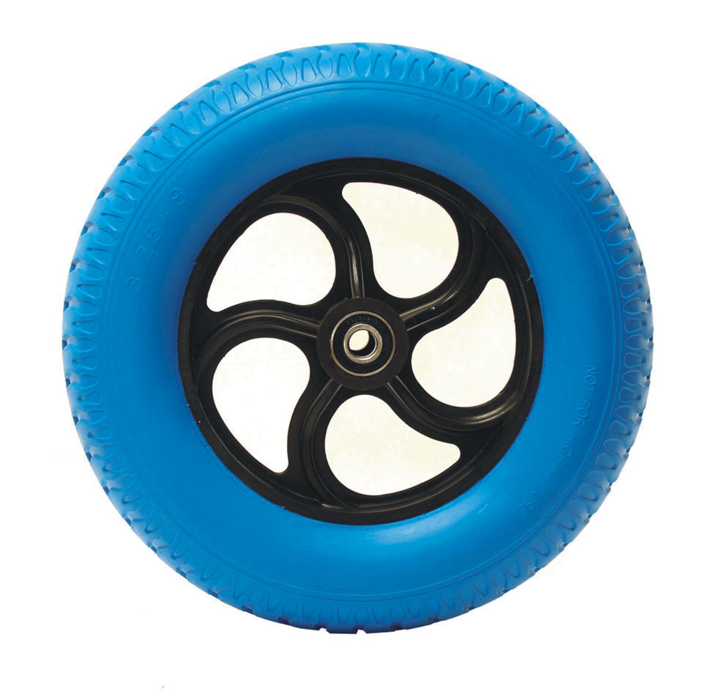 14" Puncture Proof Blue Wheel Size 3.25-8 16mm Axle Bore Heavy Duty Wheelbarrow