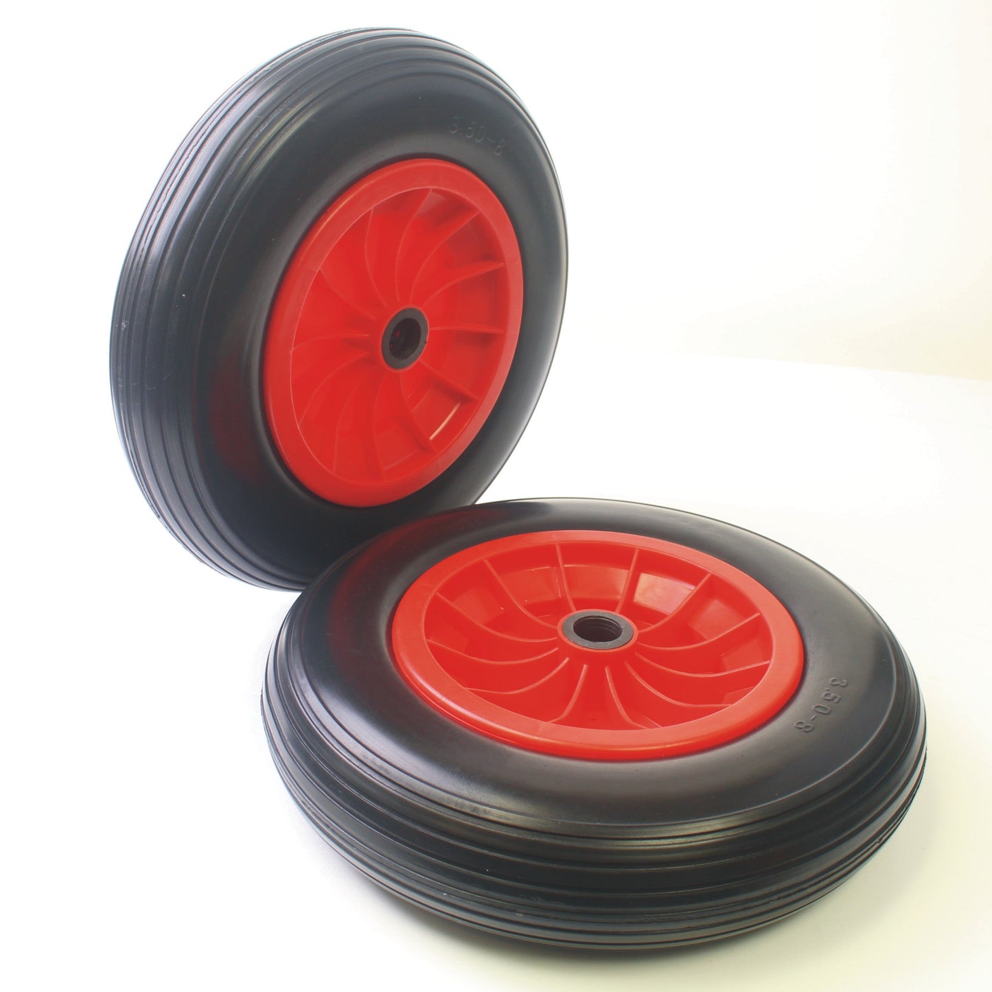 14" Puncture Proof Wheelbarrow Wheel 3.50-8 Sack Trolley Wagon 1" 25mm Axle bore