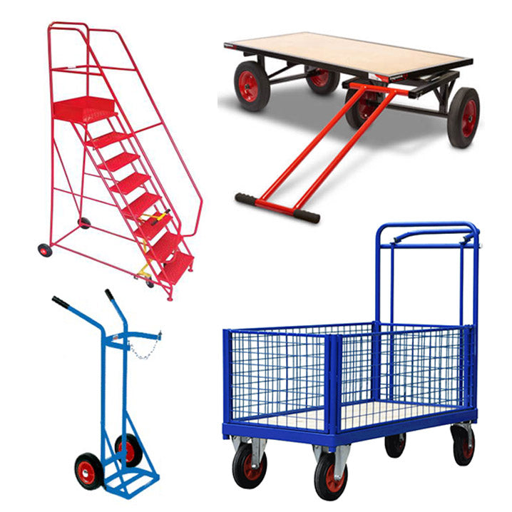 200mm (8") Solid Rubber Red Steel Wheel 45mm Wide 16mm Bore Truck Trolley Wagon-5056020186670-WHEEL-RB-S-RED-8x1.75-47MM-Product Pro-Wheels Tubes Tyres