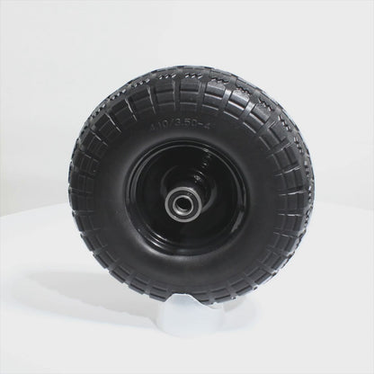 10" Wheel 4.10/3.50-4 Puncture Proof Steel Rim Sack Barrow 16mm Bore 45mm Offset