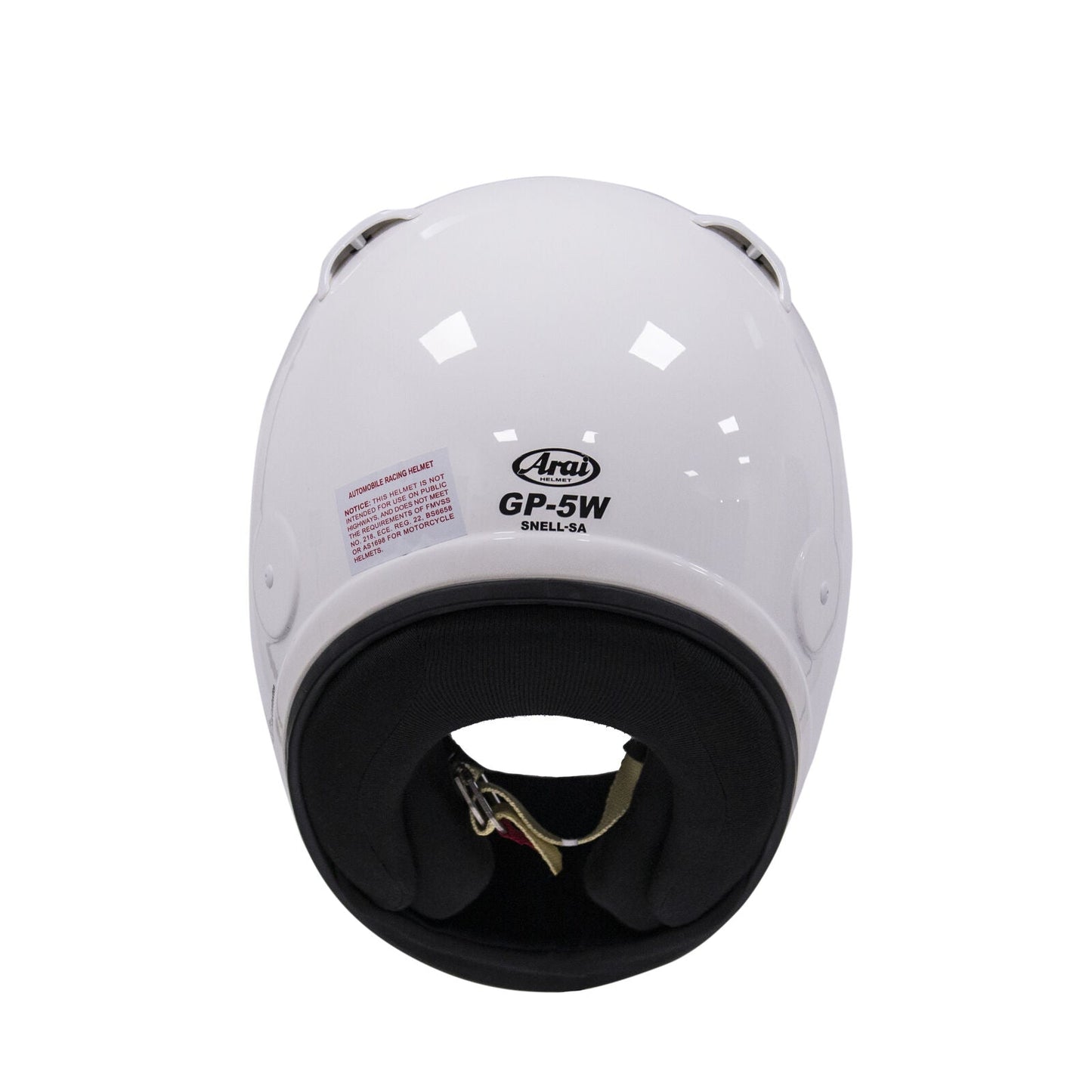 Arai Helmet White with Spoiler Kit Hans Anchors AC Tube SA2005 Size Extra Small