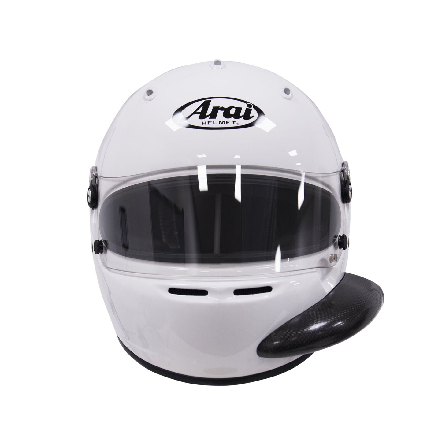 Arai Crash Helmet White with Spoiler Kit Hans Anchors AC Tube SA2005 Size Small